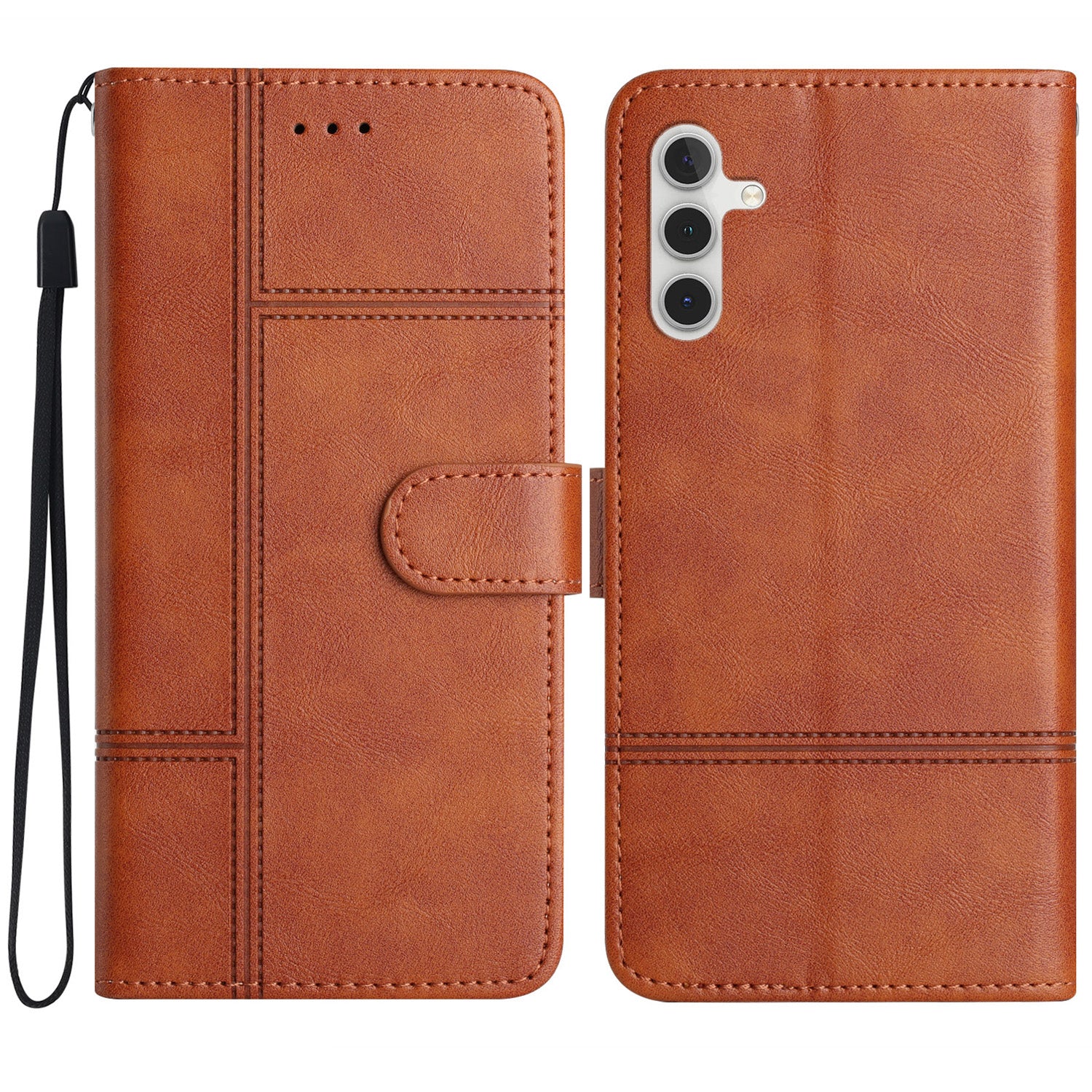 For Samsung Galaxy A24 4G A25 5G Line Imprinted Wallet Case Cowhide Texture PU Leather Stand Cover For Samsung Galaxy A24 4G A25 5G Line Imprinted Wallet Case Cowhide Texture PU Leather Stand Cover